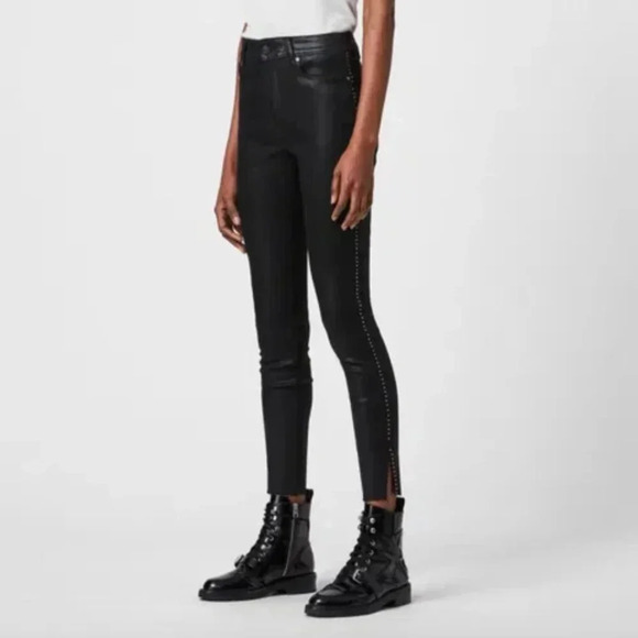 ALLSAINTS Miller Ministud Black Jeans size 27 - Picture 1 of 11